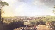 Thomas Patch A distant View of Florence (mk25) oil on canvas